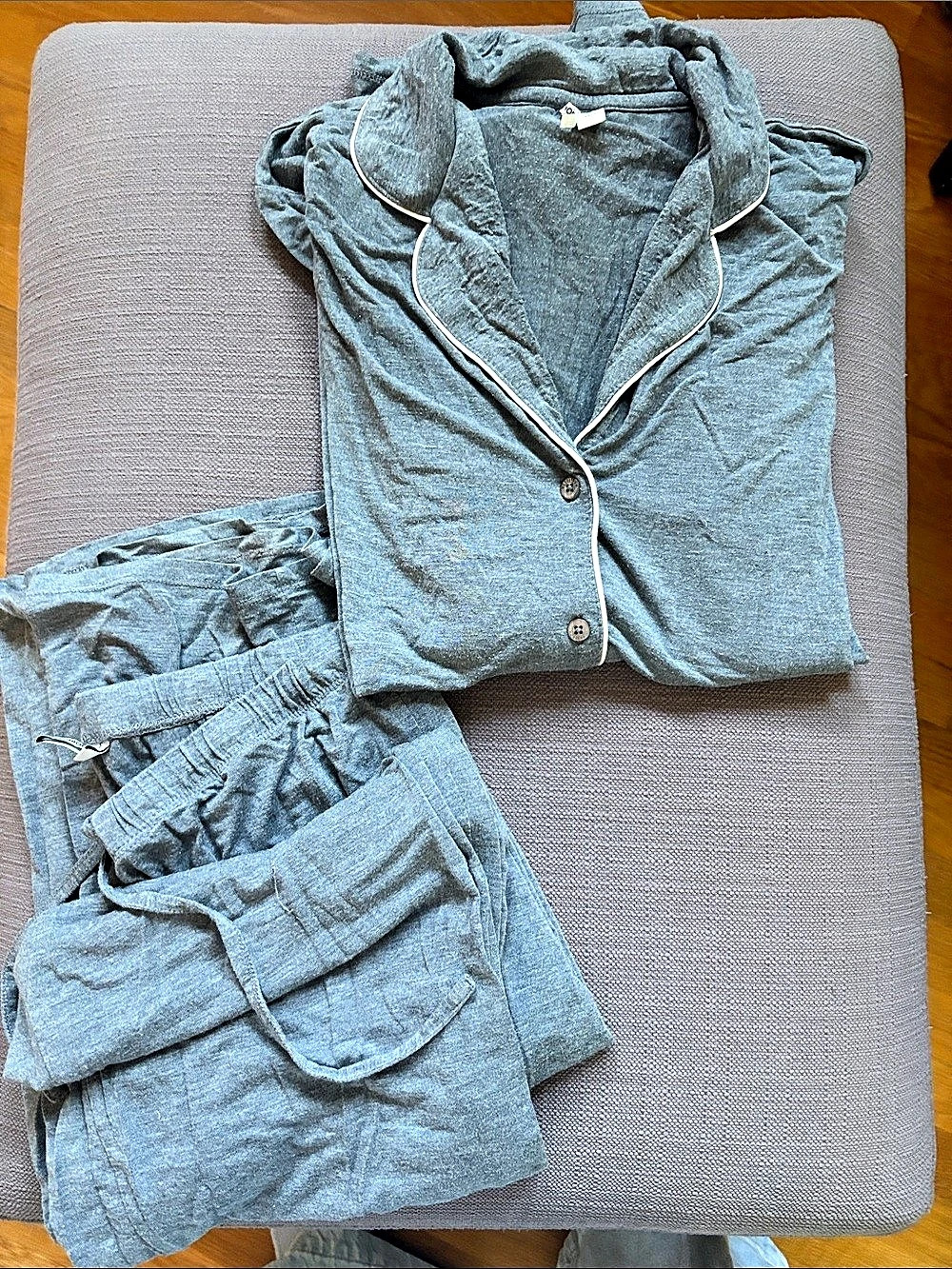 Nordstrom Moonlight Eco Pajama Set heather gray Small